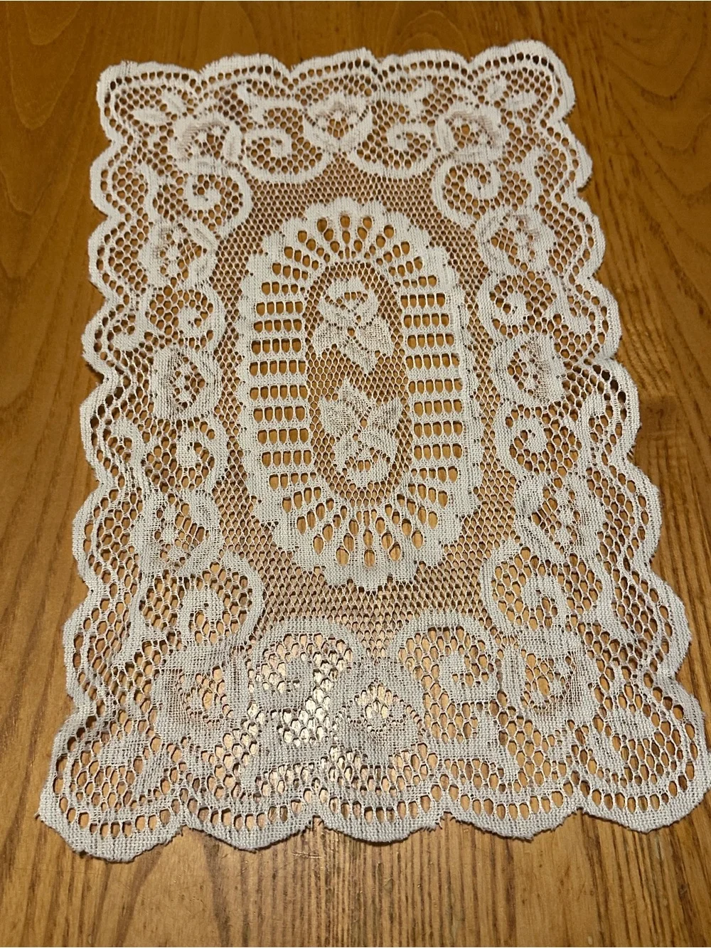 White Lace Crochet Table Runner - Elegant Home Dining Accent